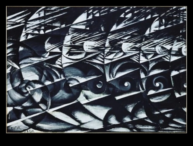 Viteza vizuală: mișcarea energică a artei abstracte pe pânză